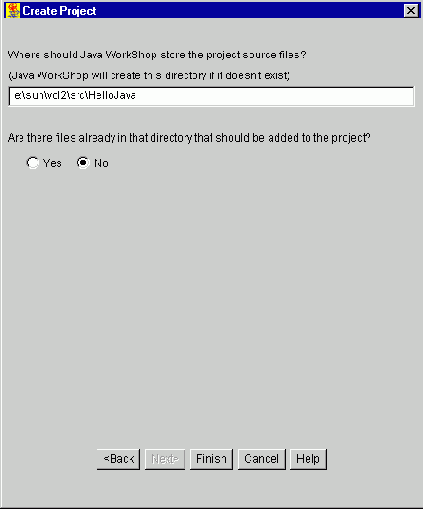   Create Project