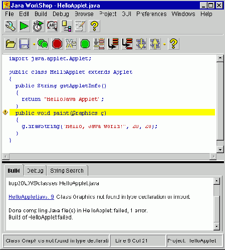     HelloApplet