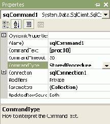  Command.  CommandType  CommandText